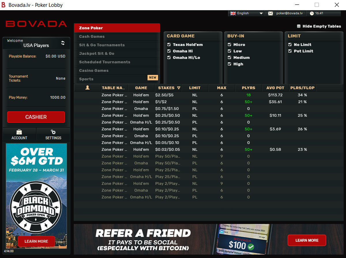 Bovada Poker Review - Real Money
