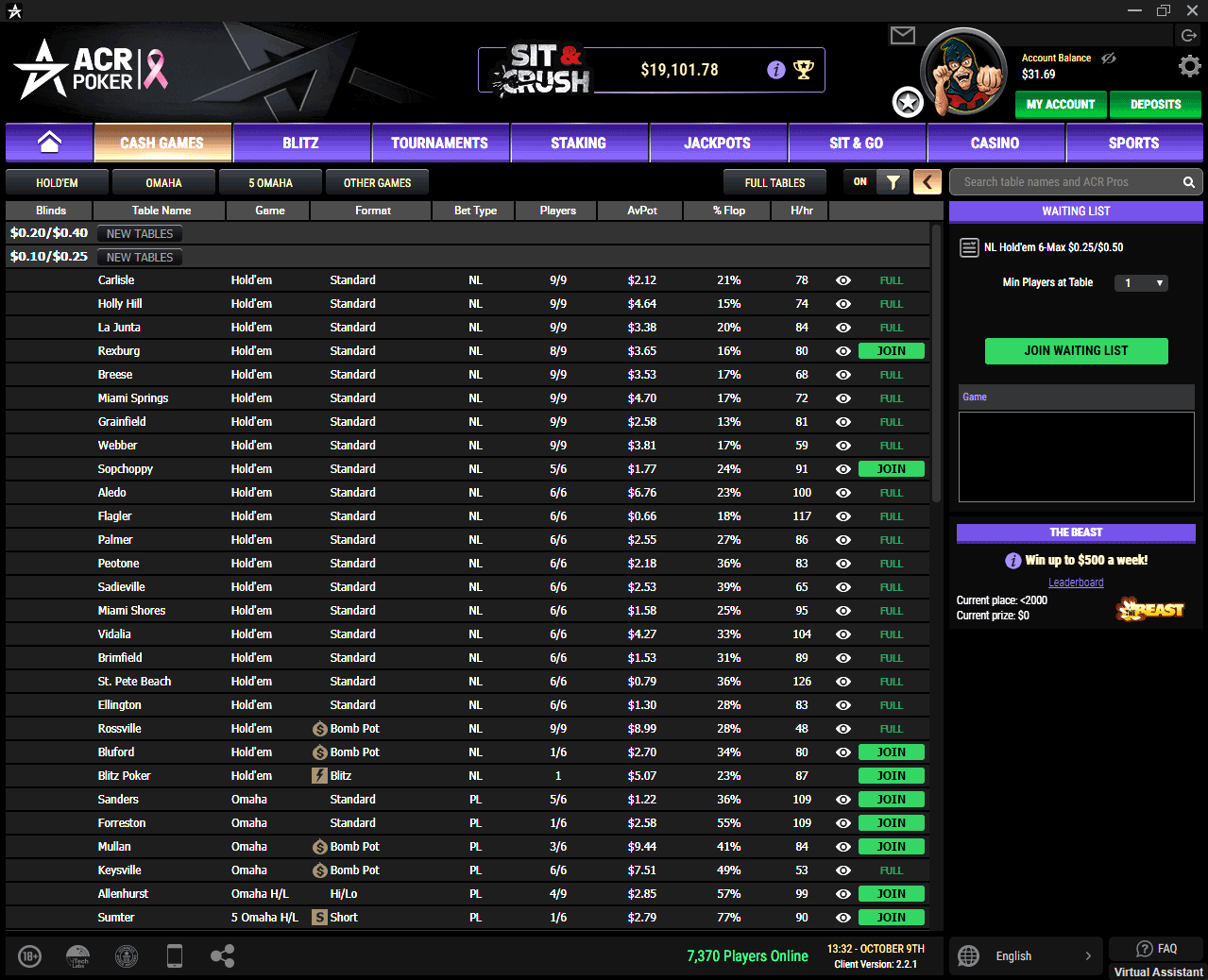 Online Poker Tournaments for US Players